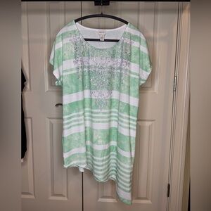 Chico’s short sleeve top women size large